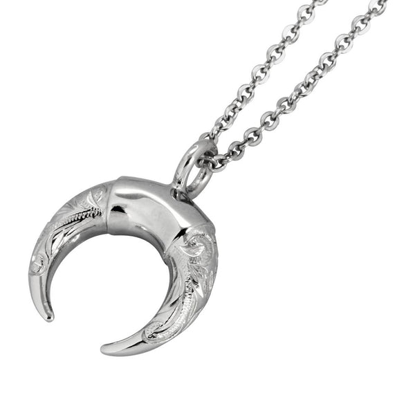 STAINLESS STEEL HAWAIIAN SUMMER HORNS NECKLACE