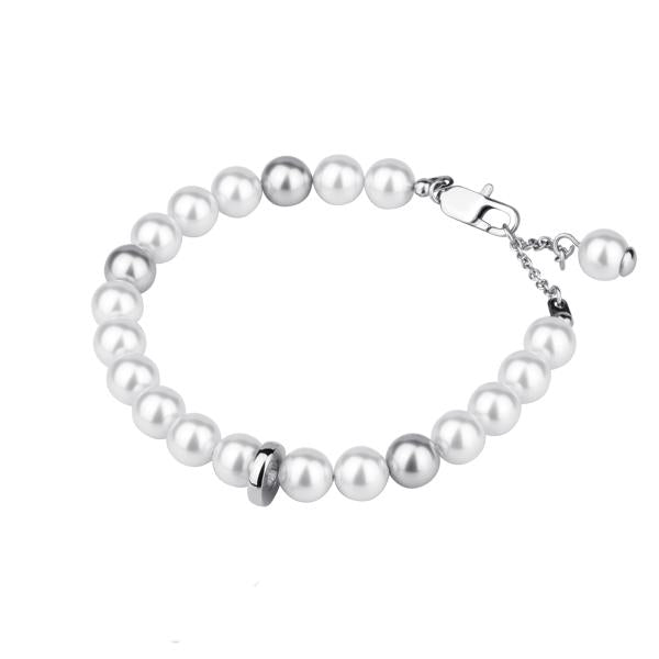 STAINLESS STEEL PEARL BRACELET
