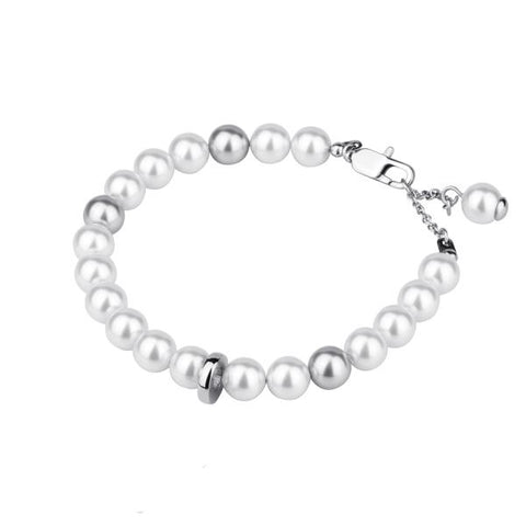 STAINLESS STEEL PEARL BRACELET