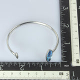 STAINLESS STEEL AQUA FLOWS BRACELET