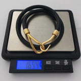 STAINLESS STEEL AND LEATHER HAWAIIAN SUMMER BRACELET