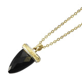 STAINLESS STEEL GEMSTONE NECKLACE, HAWAIIAN SUMMER