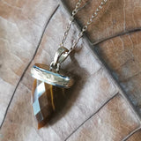 STAINLESS STEEL GEMSTONE NECKLACE, HAWAIIAN SUMMER