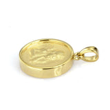 STAINLESS STEEL PENDANT, GREETING COIN