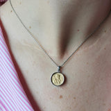 STAINLESS STEEL PENDANT, GREETING COIN