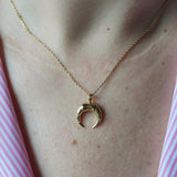 STAINLESS STEEL HAWAIIAN SUMMER HORNS NECKLACE
