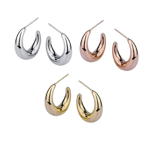 STAINLESS STEEL SHINY LOOK EARRING