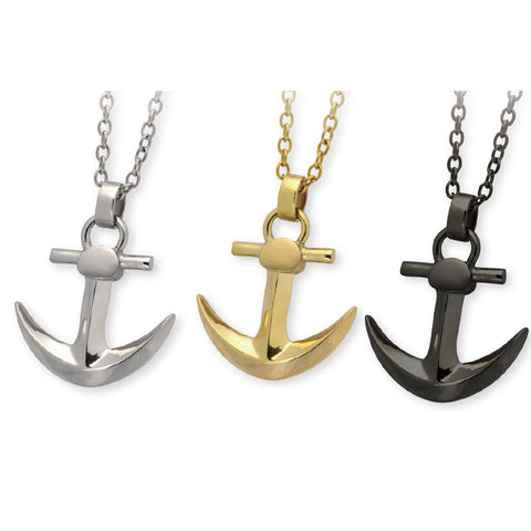 STAINLESS STEEL SELF-CONTROL ANCHOR PENDANT