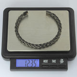 STAINLESS STEEL TWISTED CHAINED BANGLE