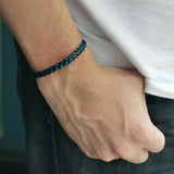 STAINLESS STEEL TWISTED CHAINED BANGLE