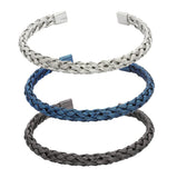 STAINLESS STEEL TWISTED CHAINED BANGLE