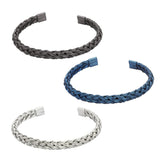 STAINLESS STEEL TWISTED CHAINED BANGLE