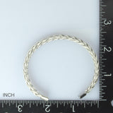 STAINLESS STEEL TWISTED CHAINED BANGLE