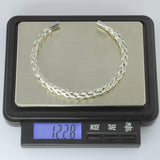 STAINLESS STEEL TWISTED CHAINED BANGLE