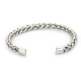 STAINLESS STEEL TWISTED CHAINED BANGLE