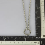 STAINLESS STEEL NECKLACE  WITH OPEN RING