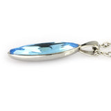 STAINLESS STEEL AQUA FLOWS PENDANT