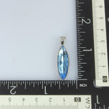 STAINLESS STEEL AQUA FLOWS PENDANT