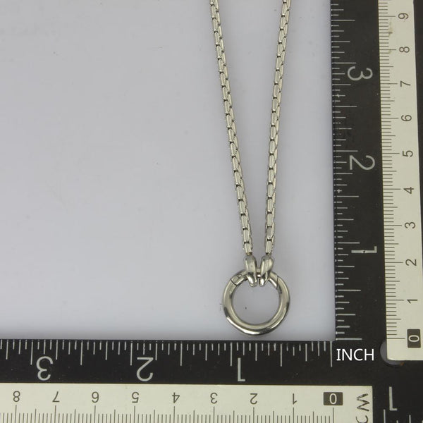 STAINLESS STEEL NECKLACE WITH OPEN RING – inori-co